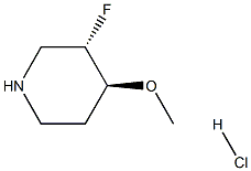 (3S,4S)-3-fluoro-4-methoxypiperidine hydrochloride Struktur