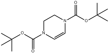 1,4-di-tert-butyl 1,2,3,4-tetrahydropyrazine-1,4-dicarboxylate Struktur