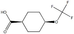 Cis-4-(trifluoromethoxy)cyclohexane-1-carboxylic acid Struktur