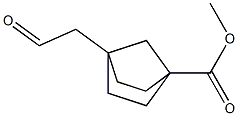 methyl 4-(2-oxoethyl)bicyclo[2.2.1]heptane-1-carboxylate Struktur