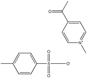 4-acetyl-1-methylpyridinium 4-methylbenzenesulfonate Struktur