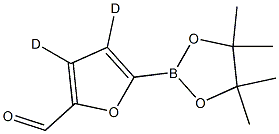 5-(4,4,5,5-tetramethyl-1,3,2-dioxaborolan-2-yl)furan-3,4-d2-2-carbaldehyde Struktur