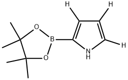 2-(4,4,5,5-tetramethyl-1,3,2-dioxaborolan-2-yl)-1H-pyrrole-3,4,5-d3 Struktur