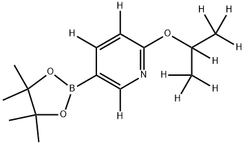 2-((propan-2-yl-d7)oxy)-5-(4,4,5,5-tetramethyl-1,3,2-dioxaborolan-2-yl)pyridine-3,4,6-d3 Struktur