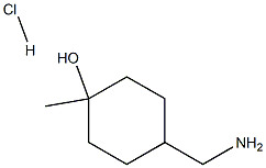 (1s,4s)-4-(aminomethyl)-1-methylcyclohexan-1-ol hydrochloride Struktur