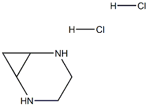 2,5-Diaza-bicyclo[4.1.0]heptane dihydrochloride Struktur