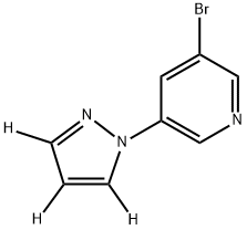 3-bromo-5-(1H-pyrazol-1-yl-d3)pyridine Struktur