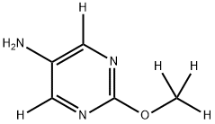 2-(methoxy-d3)pyrimidin-4,6-d2-5-amine Struktur