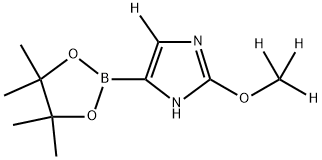 2-(methoxy-d3)-4-(4,4,5,5-tetramethyl-1,3,2-dioxaborolan-2-yl)-1H-imidazole-5-d Struktur