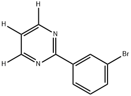 2-(3-bromophenyl)pyrimidine-4,5,6-d3 Struktur