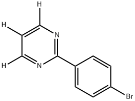 2-(4-bromophenyl)pyrimidine-4,5,6-d3 Struktur