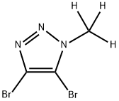 4,5-dibromo-1-(methyl-d3)-1H-1,2,3-triazole Struktur