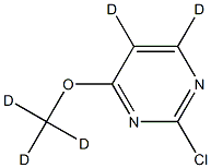 2-chloro-4-(methoxy-d3)pyrimidine-5,6-d2 Struktur