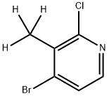 4-bromo-2-chloro-3-(methyl-d3)pyridine Struktur