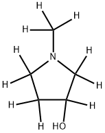 1-(methyl-d3)pyrrolidin-2,2,3,4,4,5,5-d7-3-ol Struktur