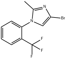 4-bromo-2-methyl-1-(2-(trifluoromethyl)phenyl)-1H-imidazole Struktur