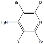 2,5-dibromopyridin-3,6-d2-4-amine Struktur