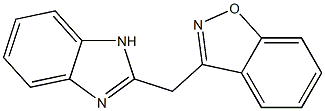 3-((1H-benzo[d]imidazol-2-yl)methyl)benzo[d]isoxazole Struktur