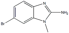 6-bromo-1-methyl-1H-1,3-benzodiazol-2-amine Struktur