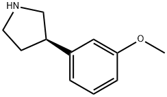 (3r)-3-(3-methoxyphenyl)pyrrolidine Struktur