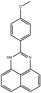 2-(4-Methoxyphenyl)-1H-perimidine Struktur