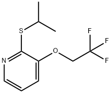 2-(isopropylthio)-3-(2,2,2-trifluoroethoxy)pyridine Struktur