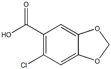 6-chloro-2H-1,3-benzodioxole-5-carboxylic acid Struktur