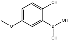 2-Hydroxy-5-methoxyphenylboronic acid Struktur