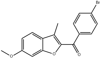 2-(4-bromobenzoyl)-6-methoxy-3-methyl-1-benzofuran Struktur