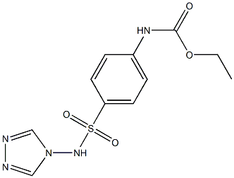 ethyl 4-[(4H-1,2,4-triazol-4-ylamino)sulfonyl]phenylcarbamate Struktur