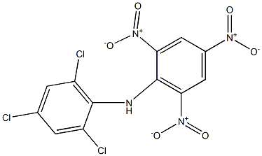 2,4,6-trichloro-N-(2,4,6-trinitrophenyl)aniline Struktur