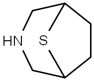 8-thia-3-aza-bicyclo[3.2.1]octane Struktur