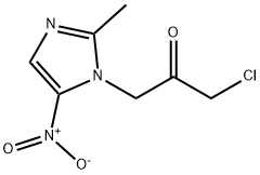 1-chloro-3-(2-methyl-5-nitro-1H-imidazol-1-yl)propan-2-one Struktur