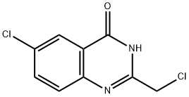 6-chloro-2-(chloromethyl)-3,4-dihydroquinazolin-4-one Struktur