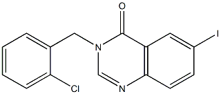 3-[(2-chlorophenyl)methyl]-6-iodo-3,4-dihydroquinazolin-4-one Struktur