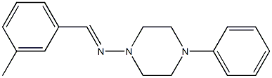(1E)-1-(3-methylphenyl)-N-(4-phenylpiperazin-1-yl)methanimine|