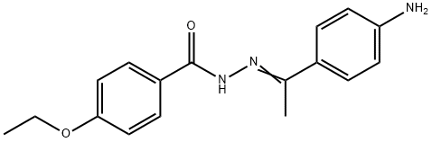 N'-[(E)-1-(4-aminophenyl)ethylidene]-4-ethoxybenzohydrazide Struktur