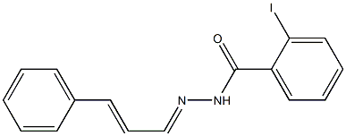 2-iodo-N'-[(1Z,2E)-3-phenylprop-2-en-1-ylidene]benzohydrazide Struktur