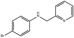 4-bromo-N-(pyridin-2-ylmethyl)aniline Struktur