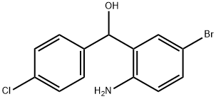 (2-amino-5-bromophenyl)(4-chlorophenyl)methanol Struktur