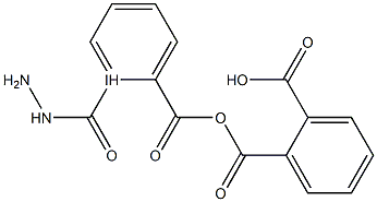 2-{[2-(2-iodobenzoyl)hydrazino]carbonyl}benzoic acid Struktur