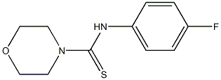 N-(4-fluorophenyl)-4-morpholinecarbothioamide Struktur