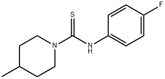 N-(4-fluorophenyl)-4-methyl-1-piperidinecarbothioamide Struktur