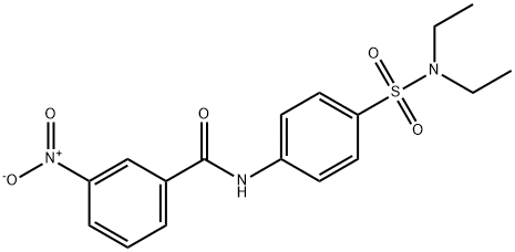 N-{4-[(diethylamino)sulfonyl]phenyl}-3-nitrobenzamide Struktur