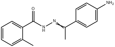 N'-[(E)-1-(4-aminophenyl)ethylidene]-2-methylbenzohydrazide Struktur