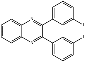 2,3-bis(3-iodophenyl)quinoxaline Struktur