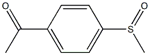 1-(4-methansulfinylphenyl)ethanone Struktur