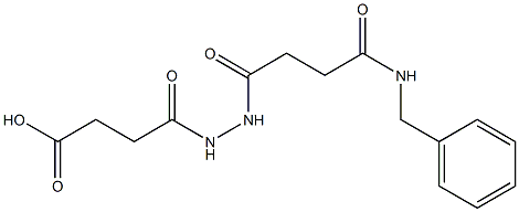 4-{2-[4-(benzylamino)-4-oxobutanoyl]hydrazino}-4-oxobutanoic acid Struktur