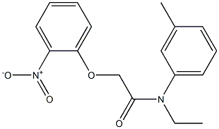 N-ethyl-N-(3-methylphenyl)-2-(2-nitrophenoxy)acetamide Struktur