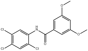 3,5-dimethoxy-N-(2,4,5-trichlorophenyl)benzamide Struktur